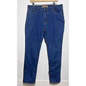 Bit & Bridle womens flannel lined jeans sz 16 cold buster